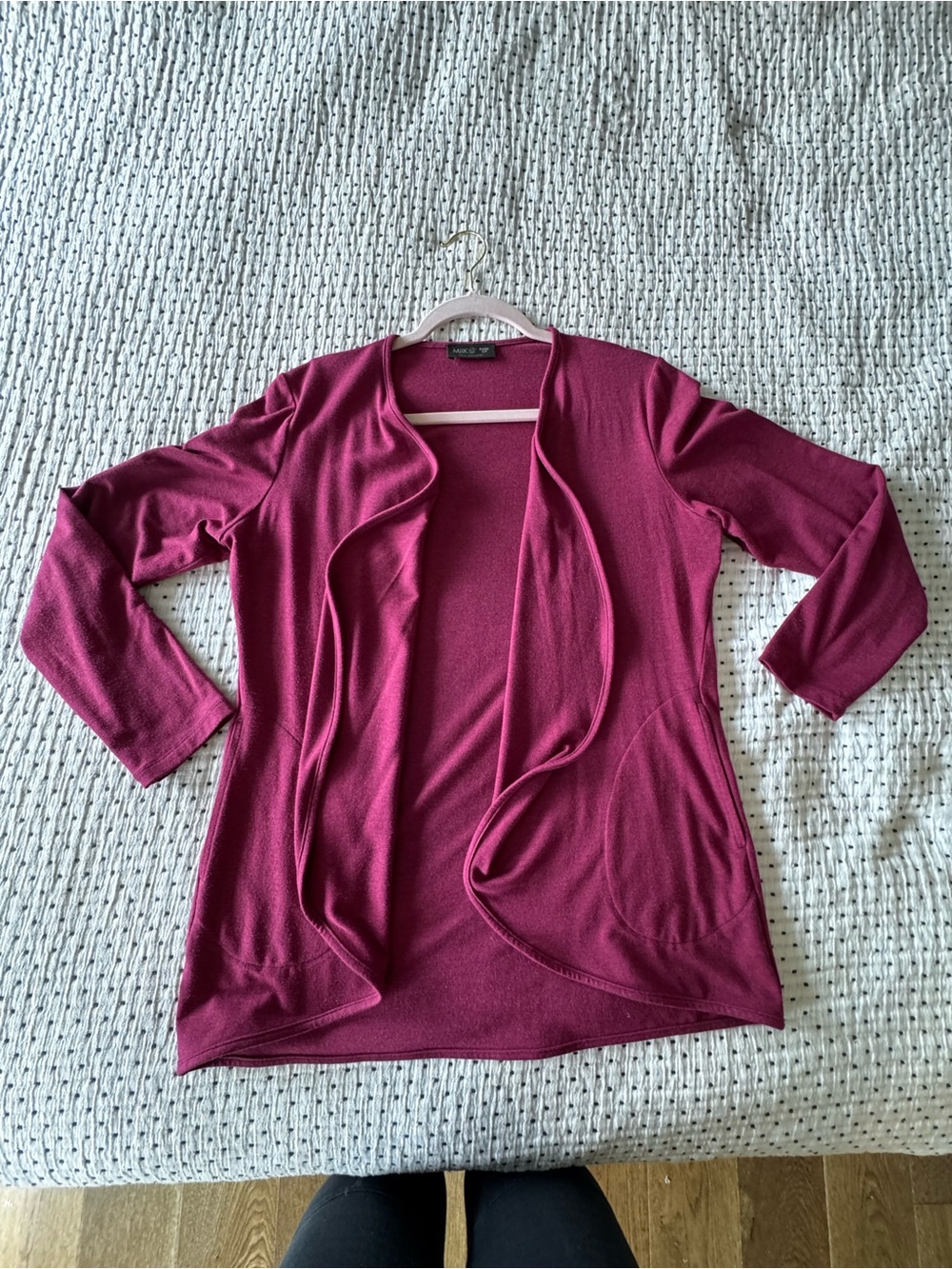 Open Front Bamboo Cardigan Sweater with pockets